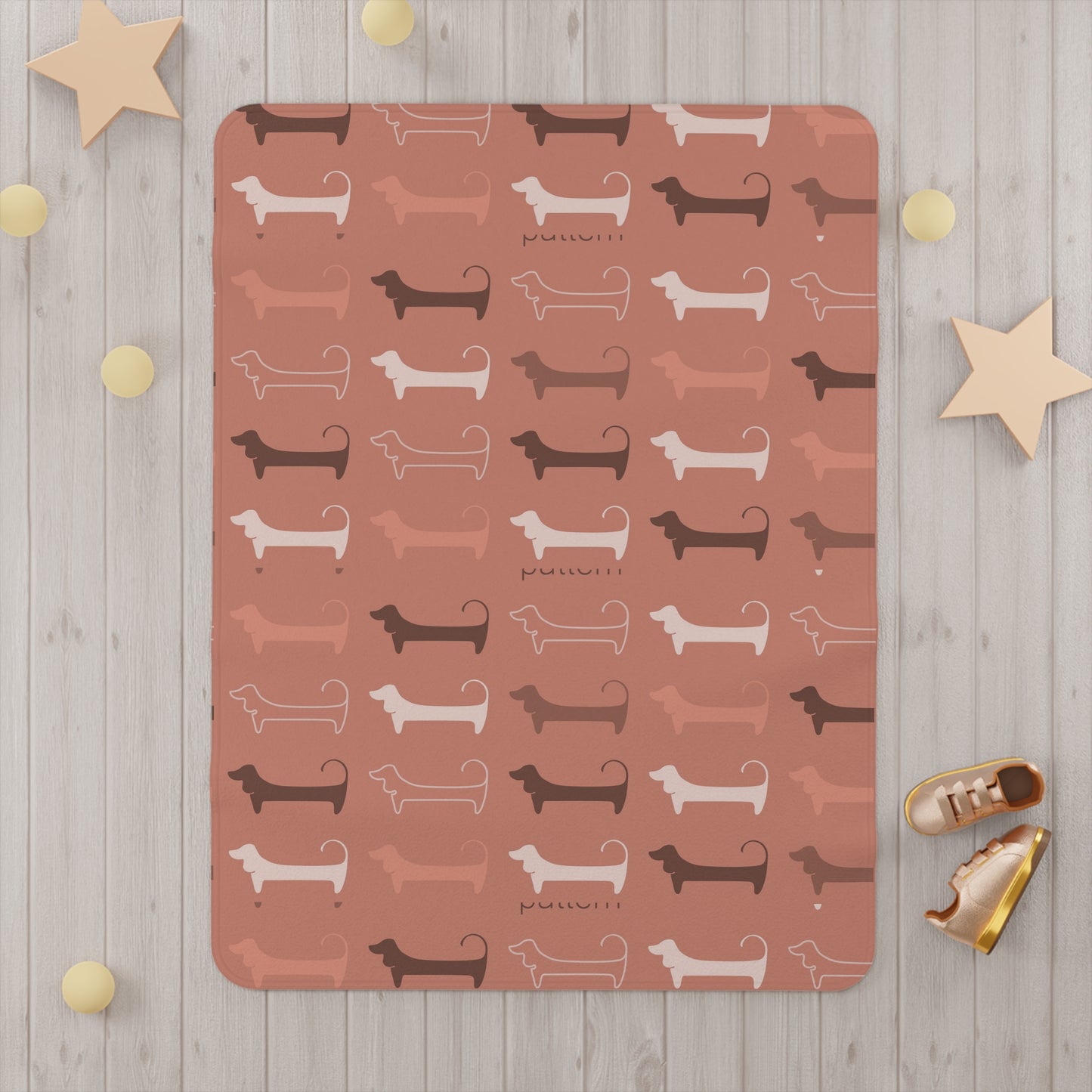 Cozy Dachshund Toddler Blanket, Cute Baby Throw, Puppy Dog Nursery Decor, Toddler Gift, Pet Lover's Blanket, Kids Room Accessory