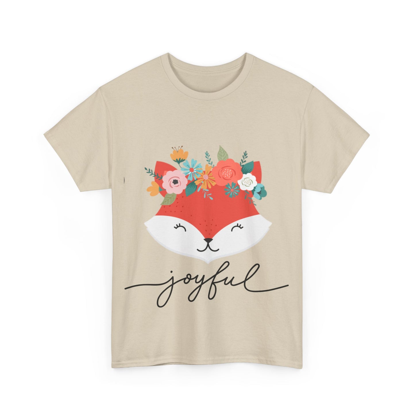 Floral Fox Unisex T-Shirt - Cute Casual Wear, Gift for Animal Lovers, Nature Themed Apparel, Perfect for Spring, Cute Pet Apparel
