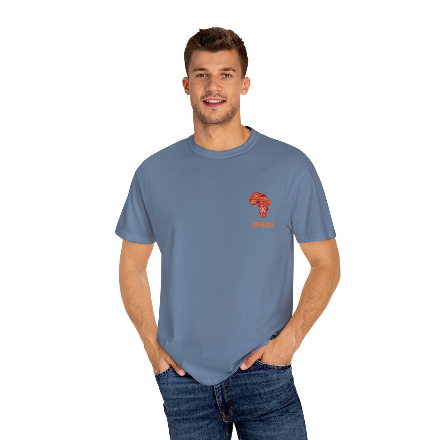 Exploration Themed T-Shirt, Adventure Shirt, Africa Graphic Tee, Travel Compass Top, Nature Lover Gift, Unisex Casual Wear