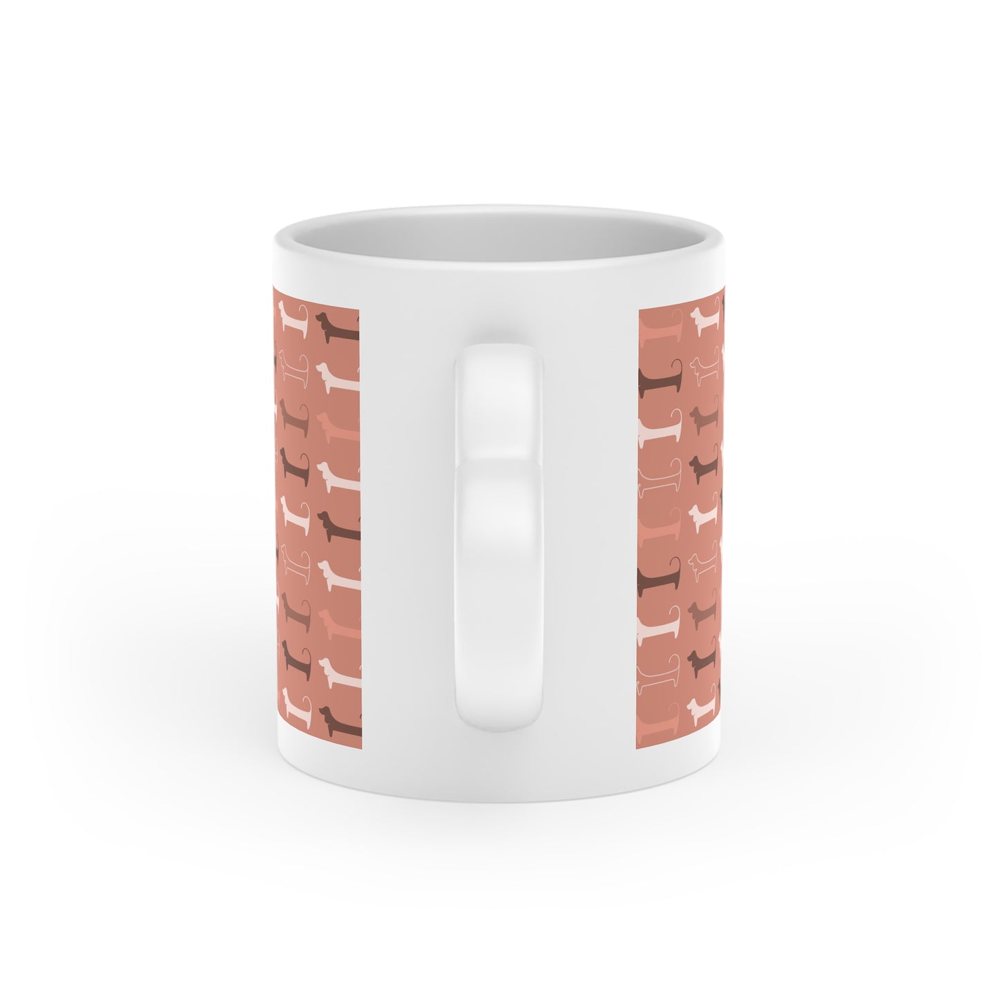 Heart-Shaped Dog Lover's Mug, Cute Dog Theme Coffee Cup, Pet Owner Gift, Animal Lover Present, Funny Mug for Birthdays, Holidays