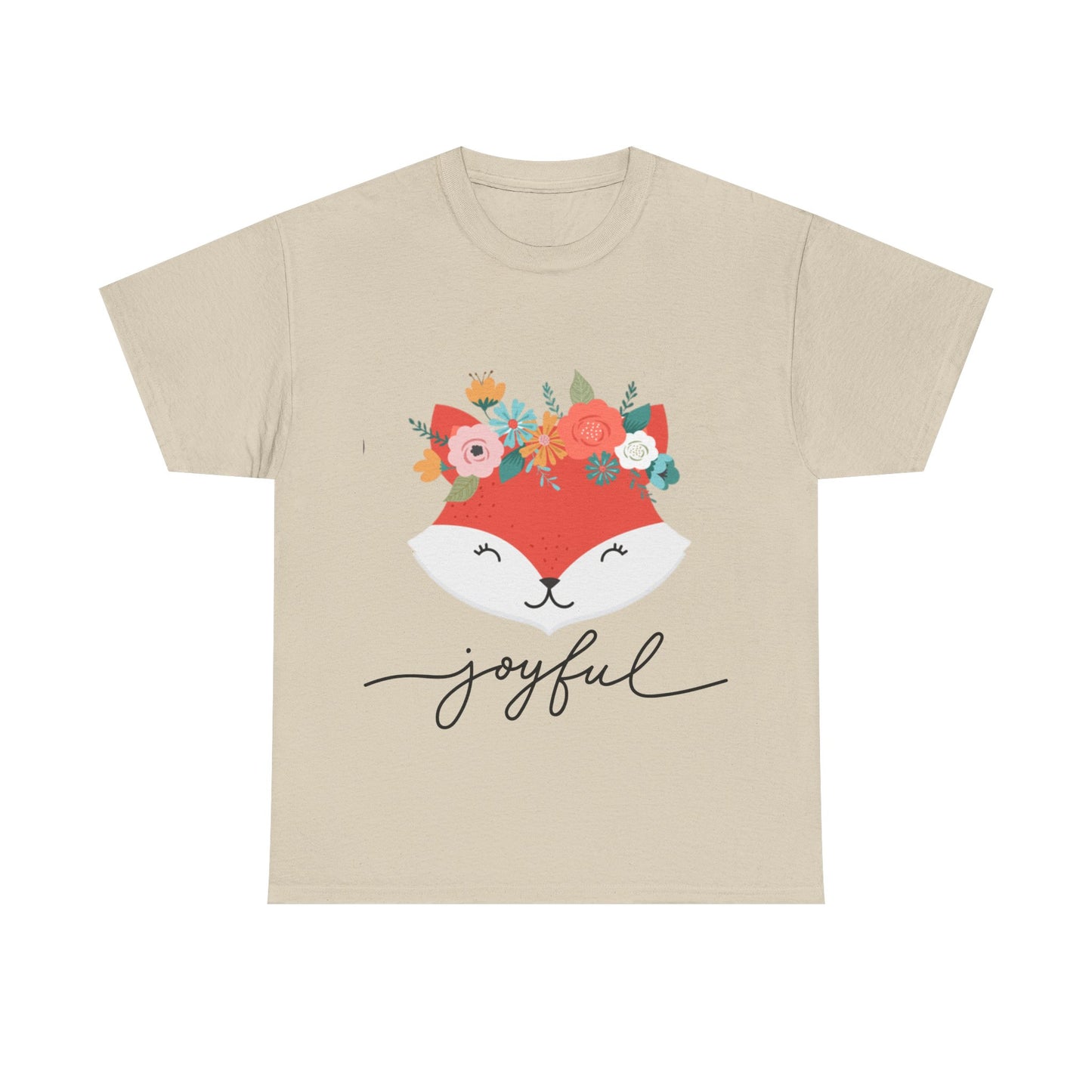 Floral Fox Unisex T-Shirt - Cute Casual Wear, Gift for Animal Lovers, Nature Themed Apparel, Perfect for Spring, Cute Pet Apparel