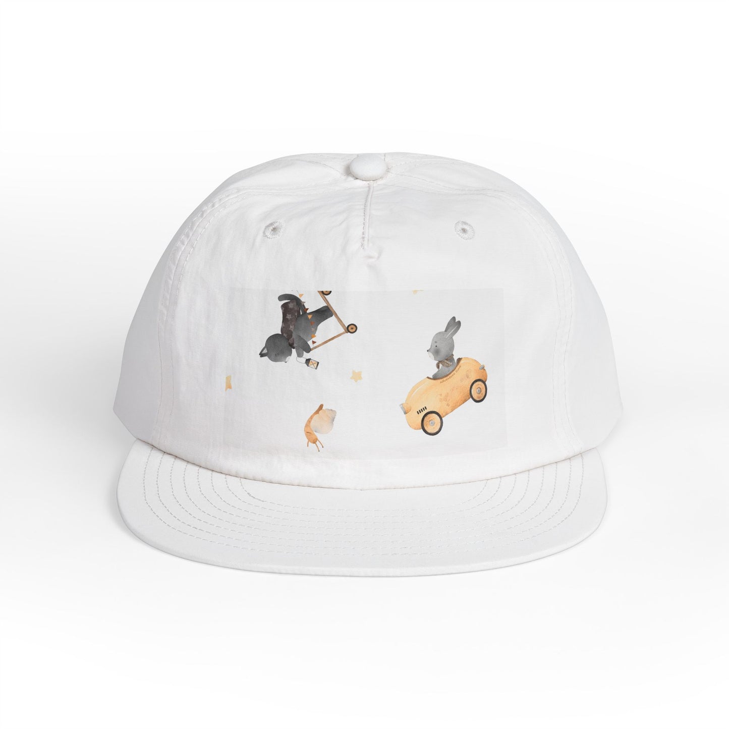Playful Surf Cap for Fun-loving Adventurers, Beach Accessories, Casual Summer Style, Gift for Surfers and Animal Lovers, Trendy Headgear
