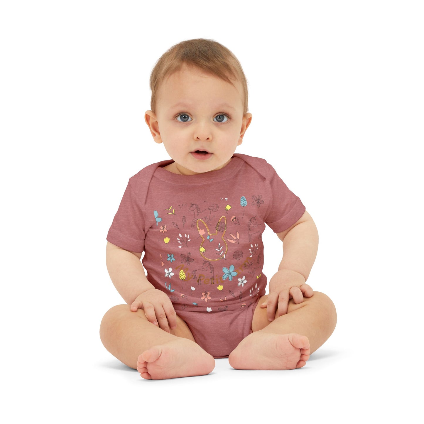 My Petit Farm Bunny Infant One Piece, Baby Bodysuit, Cute Baby Clothes, Farm Theme Outfit, Easter Gift, Toddler Apparel