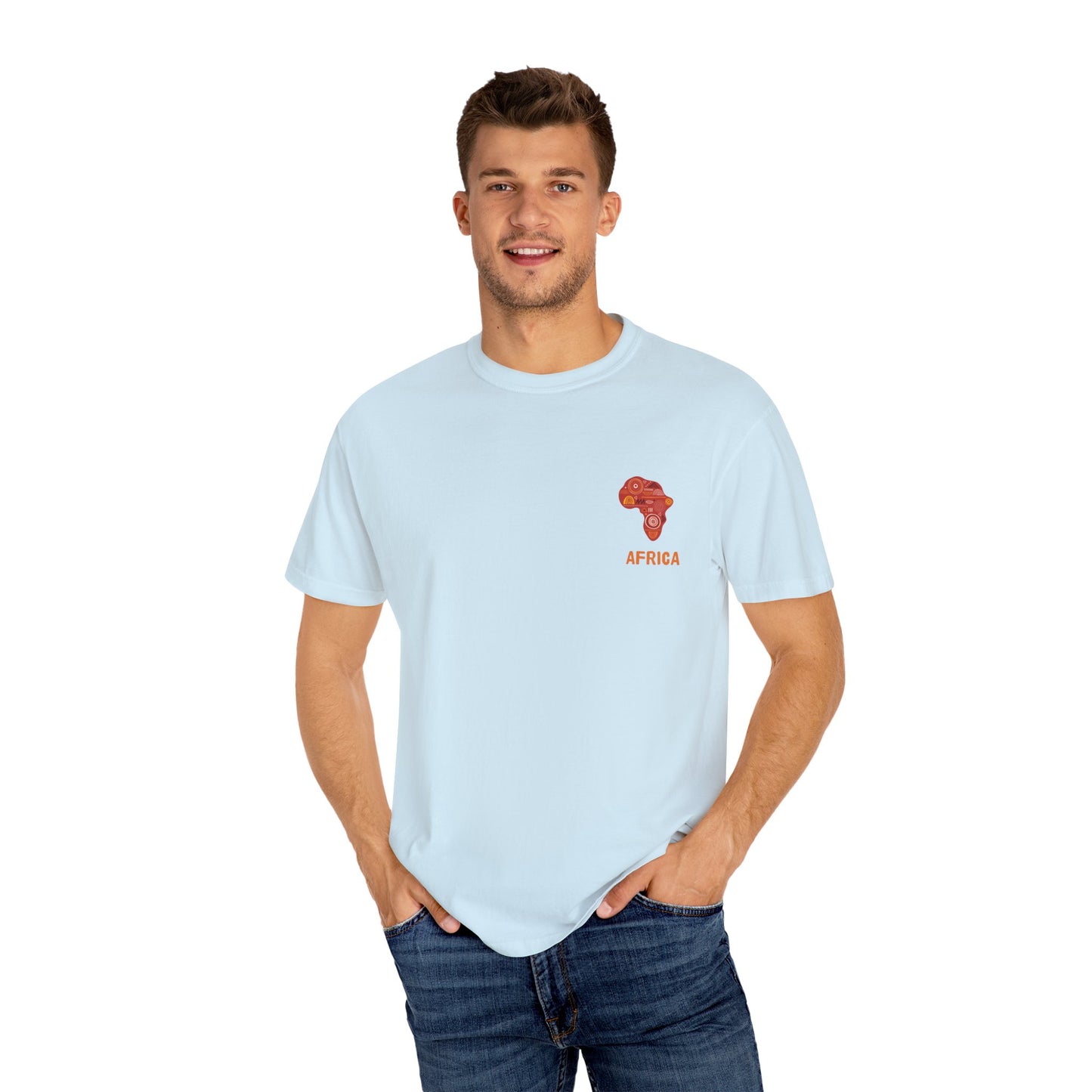 Exploration Themed T-Shirt, Adventure Shirt, Africa Graphic Tee, Travel Compass Top, Nature Lover Gift, Unisex Casual Wear