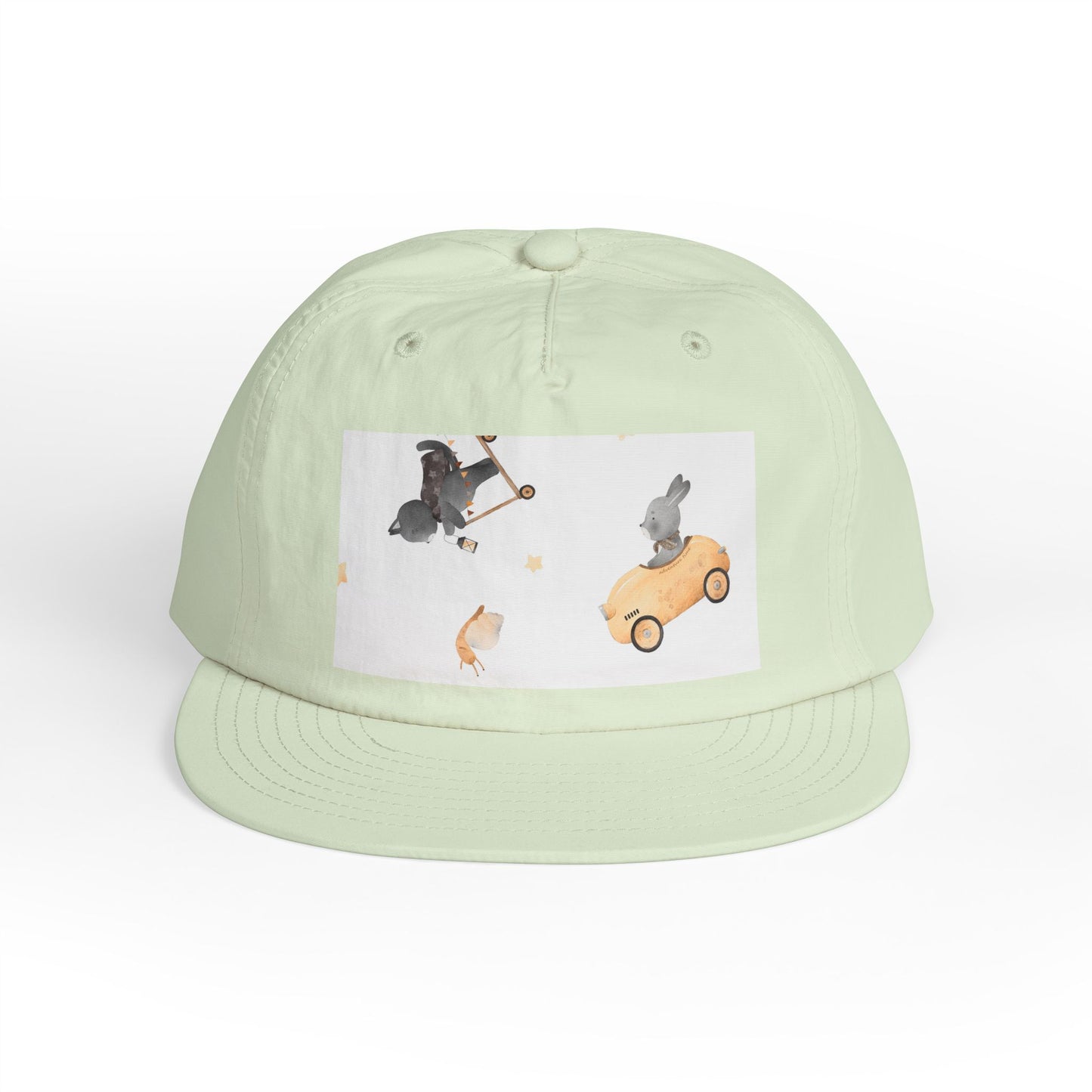 Playful Surf Cap for Fun-loving Adventurers, Beach Accessories, Casual Summer Style, Gift for Surfers and Animal Lovers, Trendy Headgear