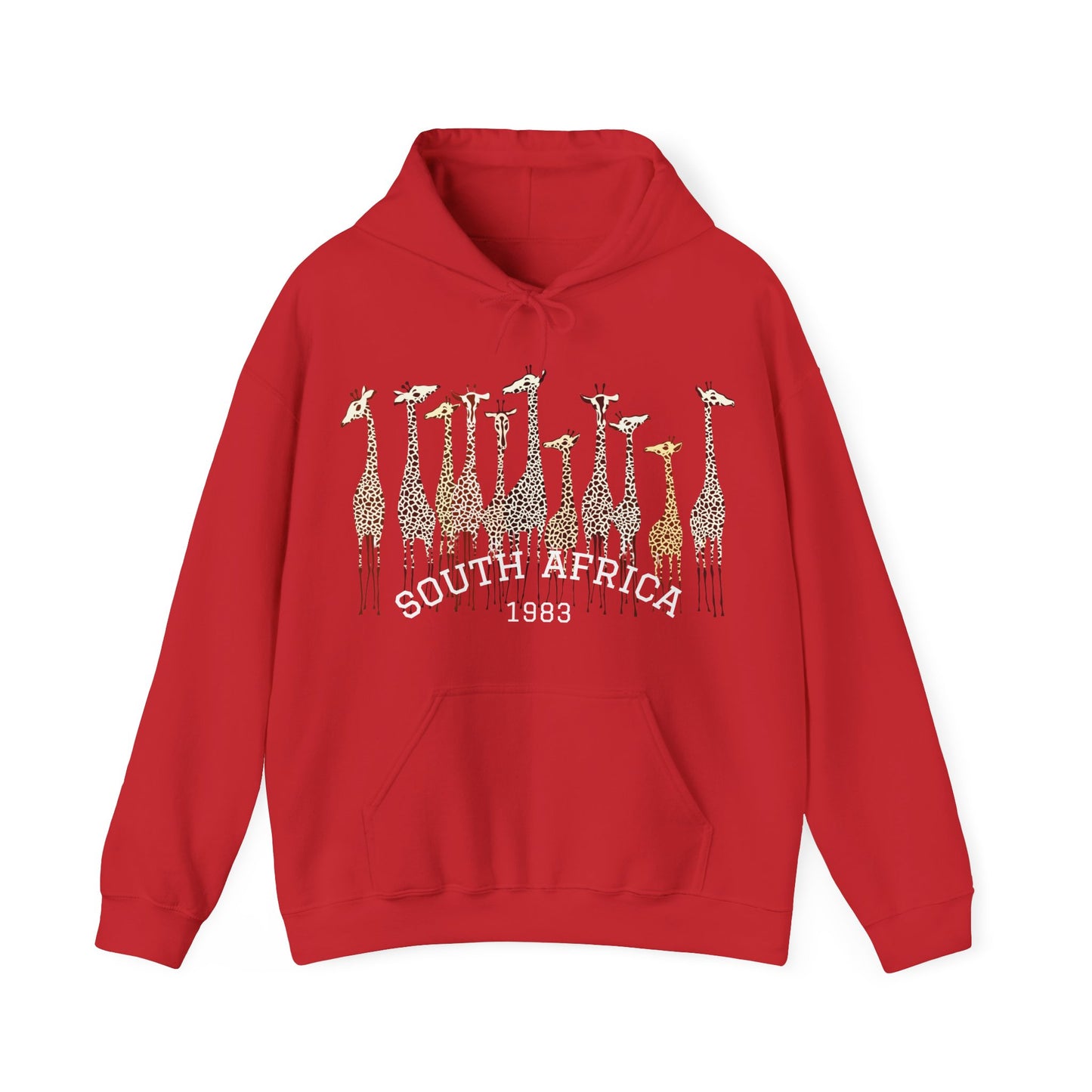 Stylish Giraffe Hoodie – Unisex Heavy Blend Sweatshirt for Coffee Lovers, Nature Gifts, Casual Wear, Animal Lovers, Unique Apparel
