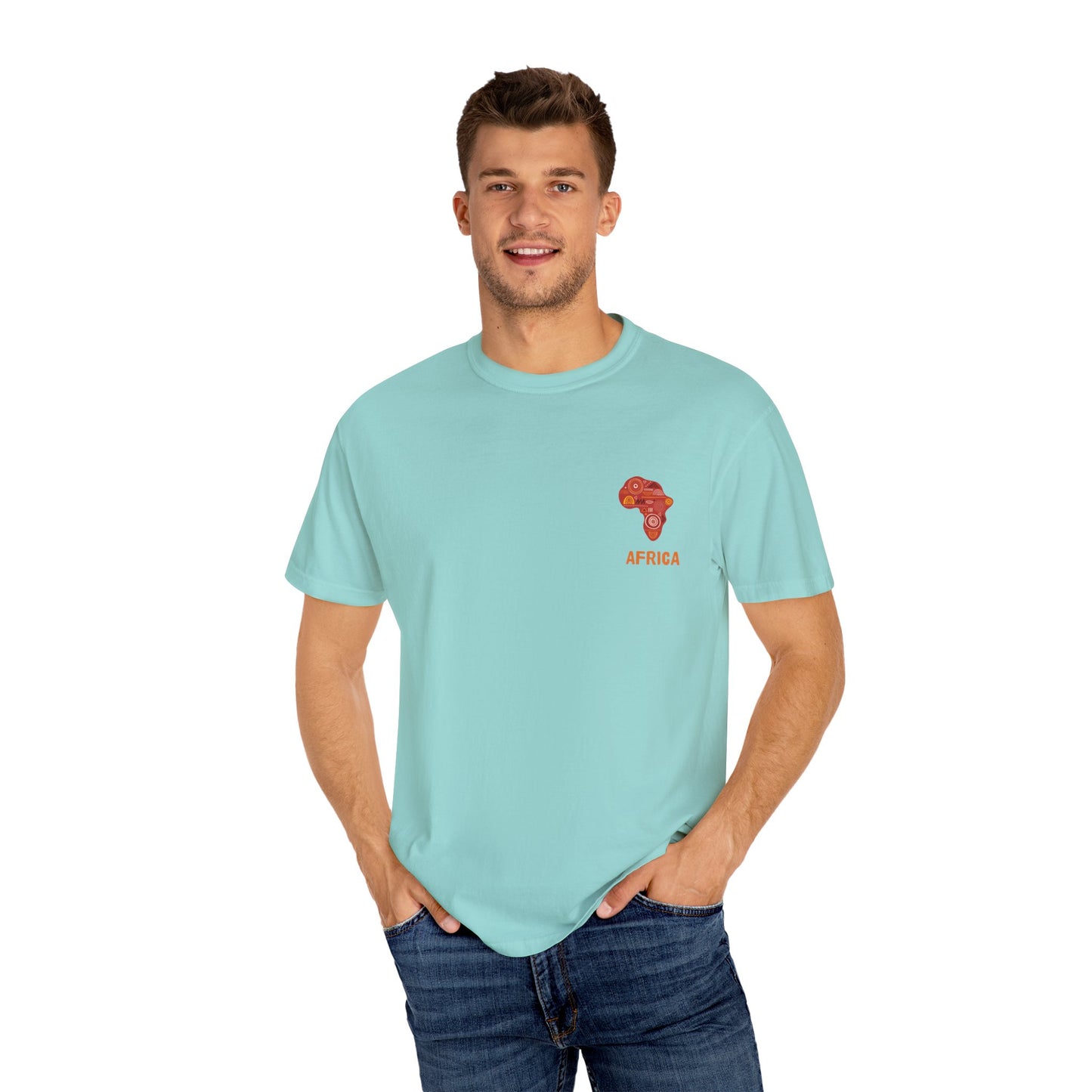 Exploration Themed T-Shirt, Adventure Shirt, Africa Graphic Tee, Travel Compass Top, Nature Lover Gift, Unisex Casual Wear