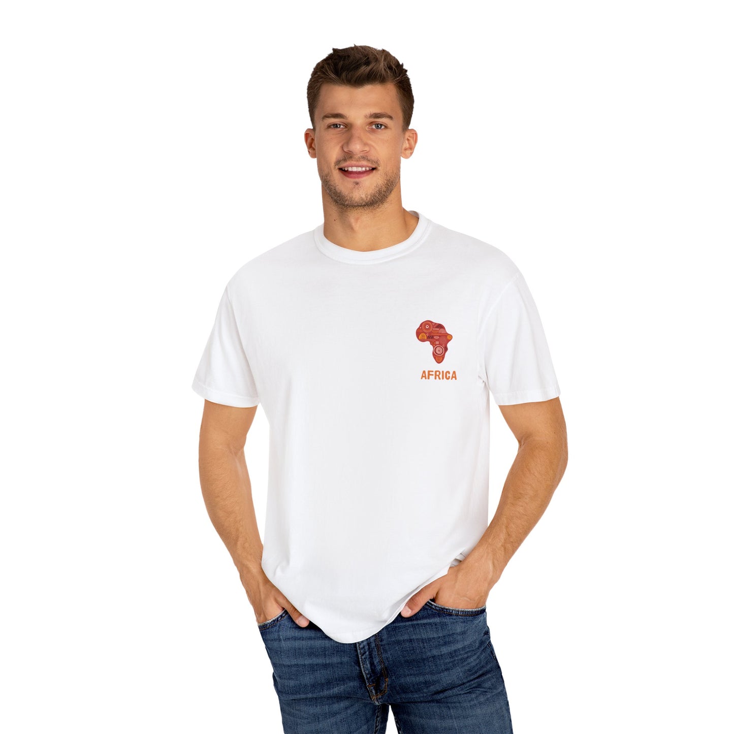 Exploration Themed T-Shirt, Adventure Shirt, Africa Graphic Tee, Travel Compass Top, Nature Lover Gift, Unisex Casual Wear