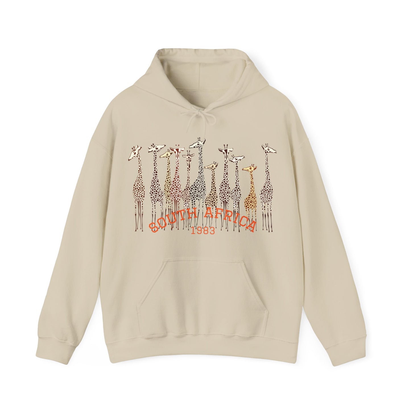 Stylish Giraffe Hoodie – Unisex Heavy Blend Sweatshirt for Coffee Lovers, Nature Gifts, Casual Wear, Animal Lovers, Unique Apparel