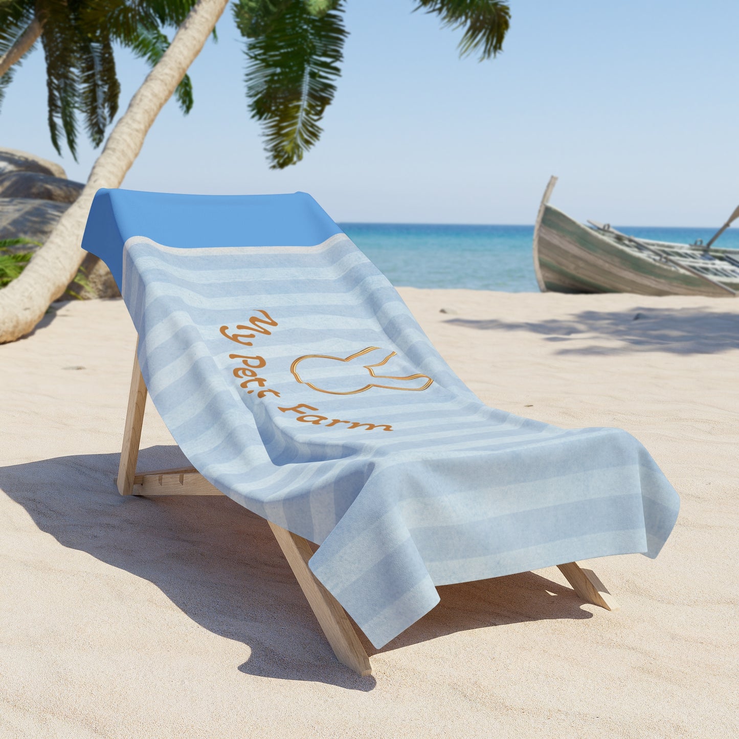 Charming Bunny Beach Towel for Summer Days, Ideal for Poolside and Vacation, Cute Beach Accessory, Perfect Gift for Animal Lovers