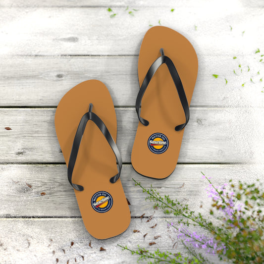 Gasoline Vintage Flip Flops, Summer Footwear, Beach Sandals, Retro Style, Gift for Car Enthusiasts, Vacation Essentials
