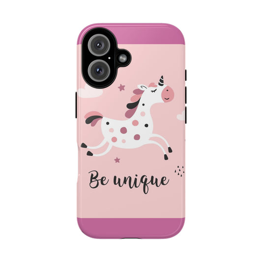 Cute Unicorn Phone Case - Be Unique, Unique Phone Cover, Girls Gift, Kids Accessory, Unicorn Lover Gift, Trendy Phone Case