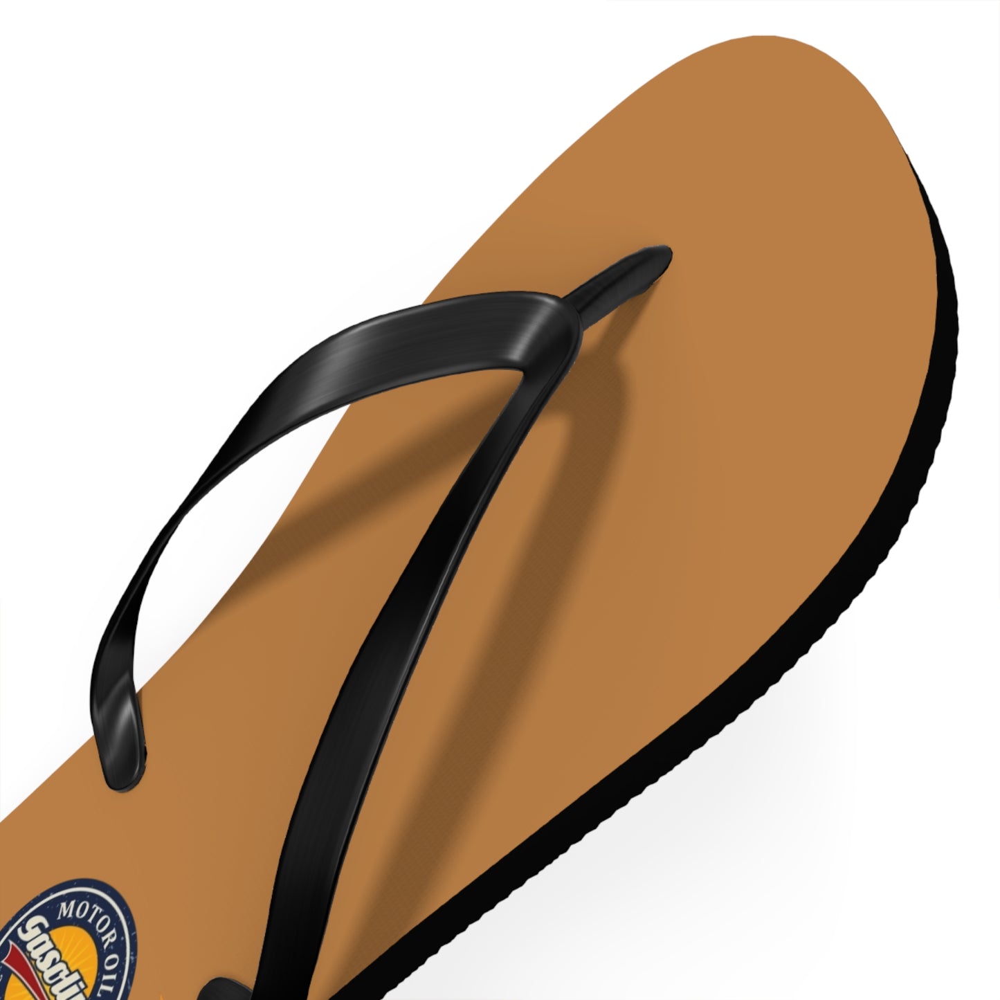Gasoline Vintage Flip Flops, Summer Footwear, Beach Sandals, Retro Style, Gift for Car Enthusiasts, Vacation Essentials