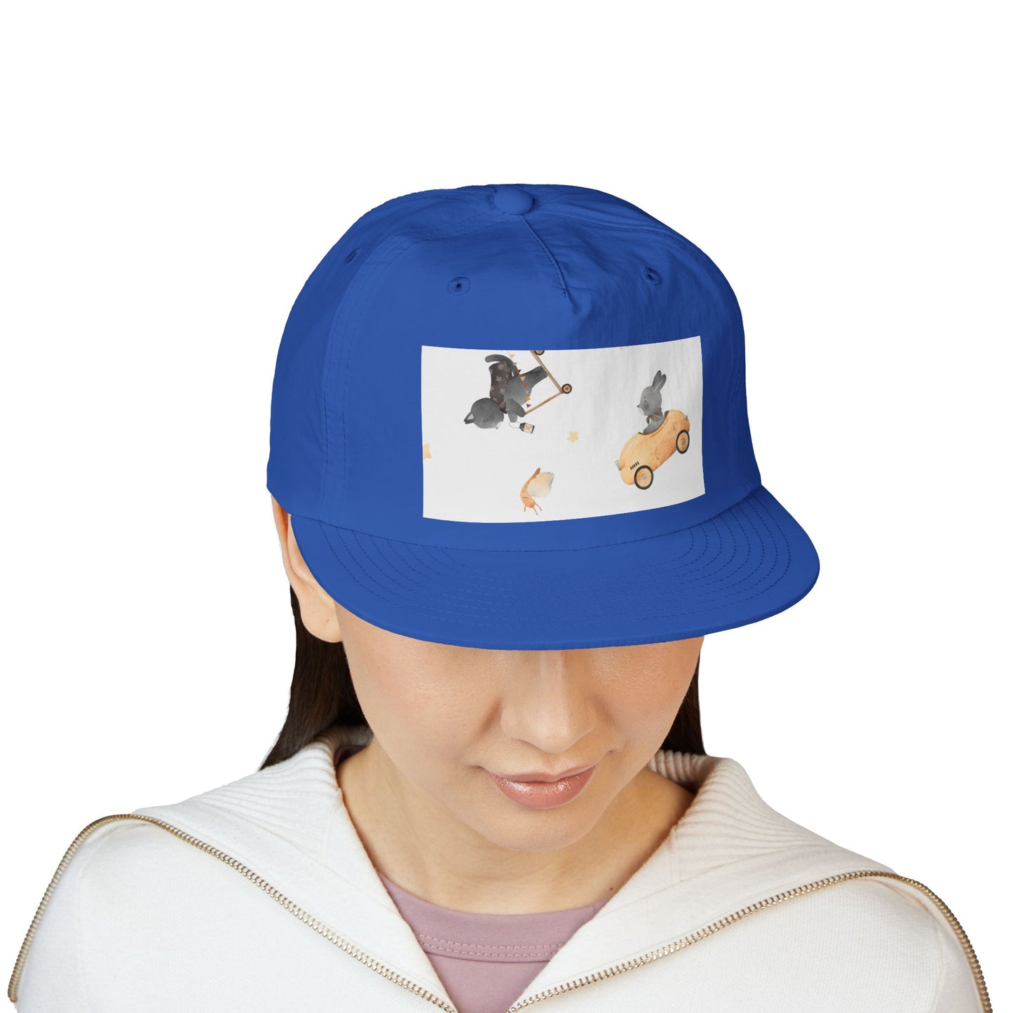 Playful Surf Cap for Fun-loving Adventurers, Beach Accessories, Casual Summer Style, Gift for Surfers and Animal Lovers, Trendy Headgear