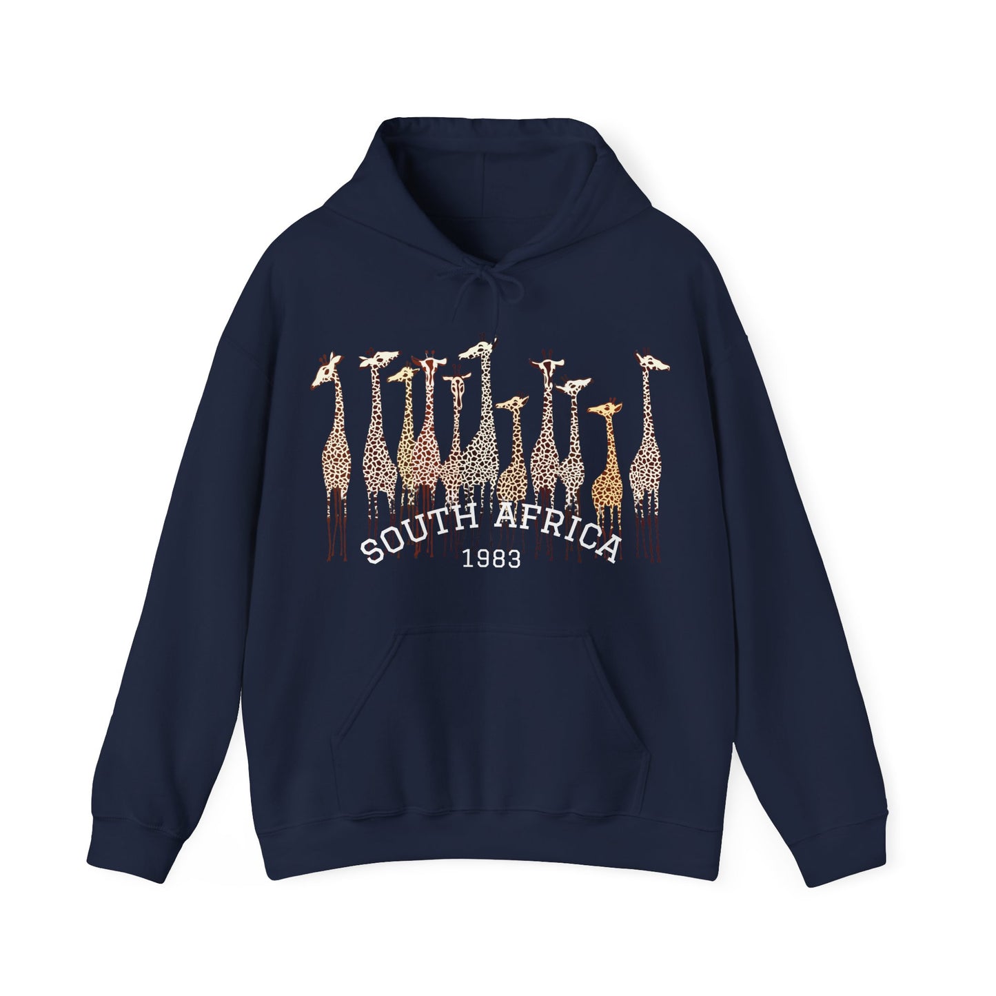 Stylish Giraffe Hoodie – Unisex Heavy Blend Sweatshirt for Coffee Lovers, Nature Gifts, Casual Wear, Animal Lovers, Unique Apparel