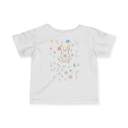 Infant Bunny Tee, Cute Baby Shirt, Spring Outfit, Toddler Gift, Easter Clothing, Animal Tee, Nursery Decor