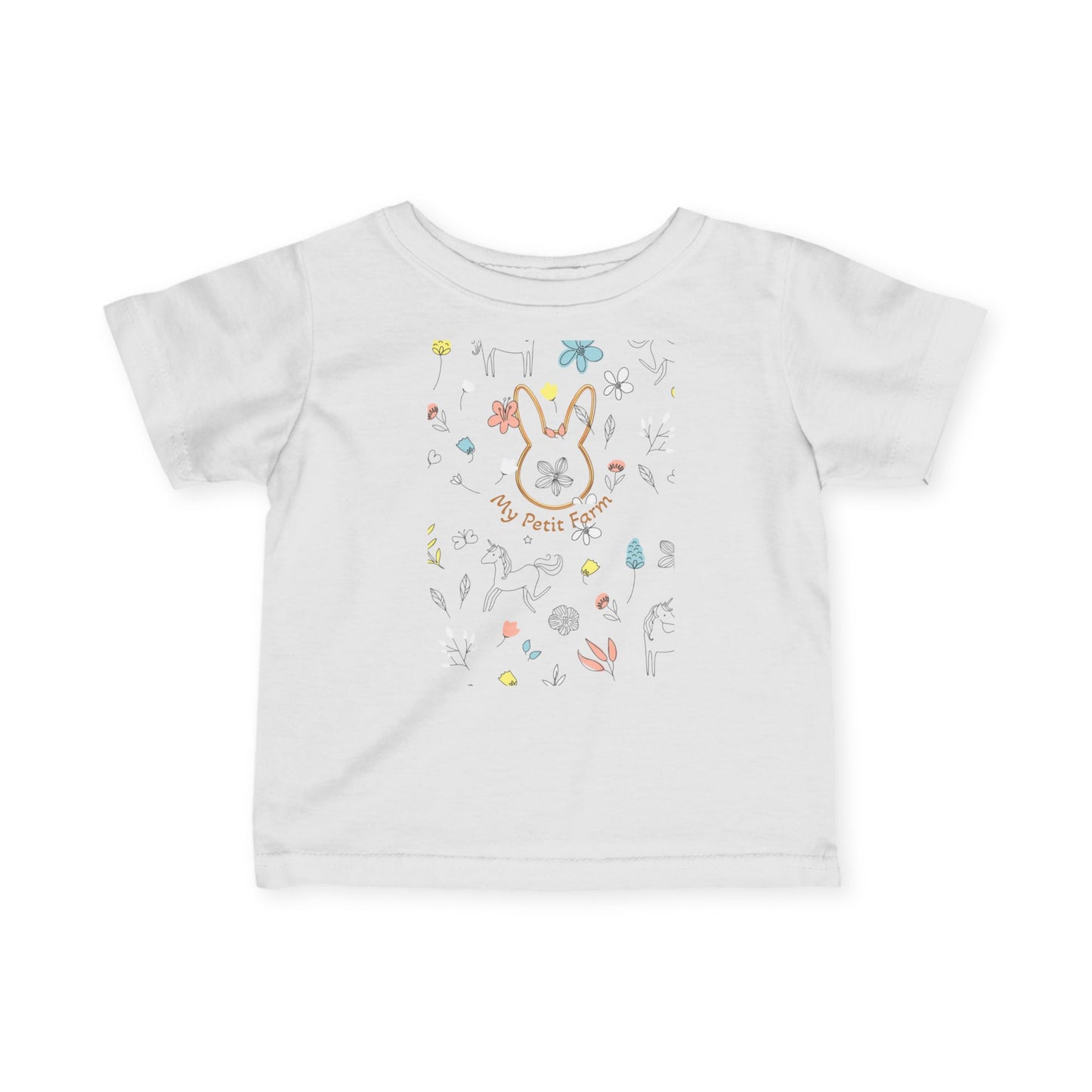Infant Bunny Tee, Cute Baby Shirt, Spring Outfit, Toddler Gift, Easter Clothing, Animal Tee, Nursery Decor
