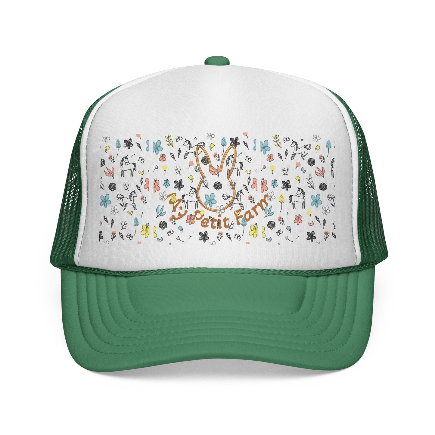 Cute Bunny Trucker Cap, Farm Hat, Animal Lover Gift, Outdoor Apparel, Summer Accessory, Festival Wear