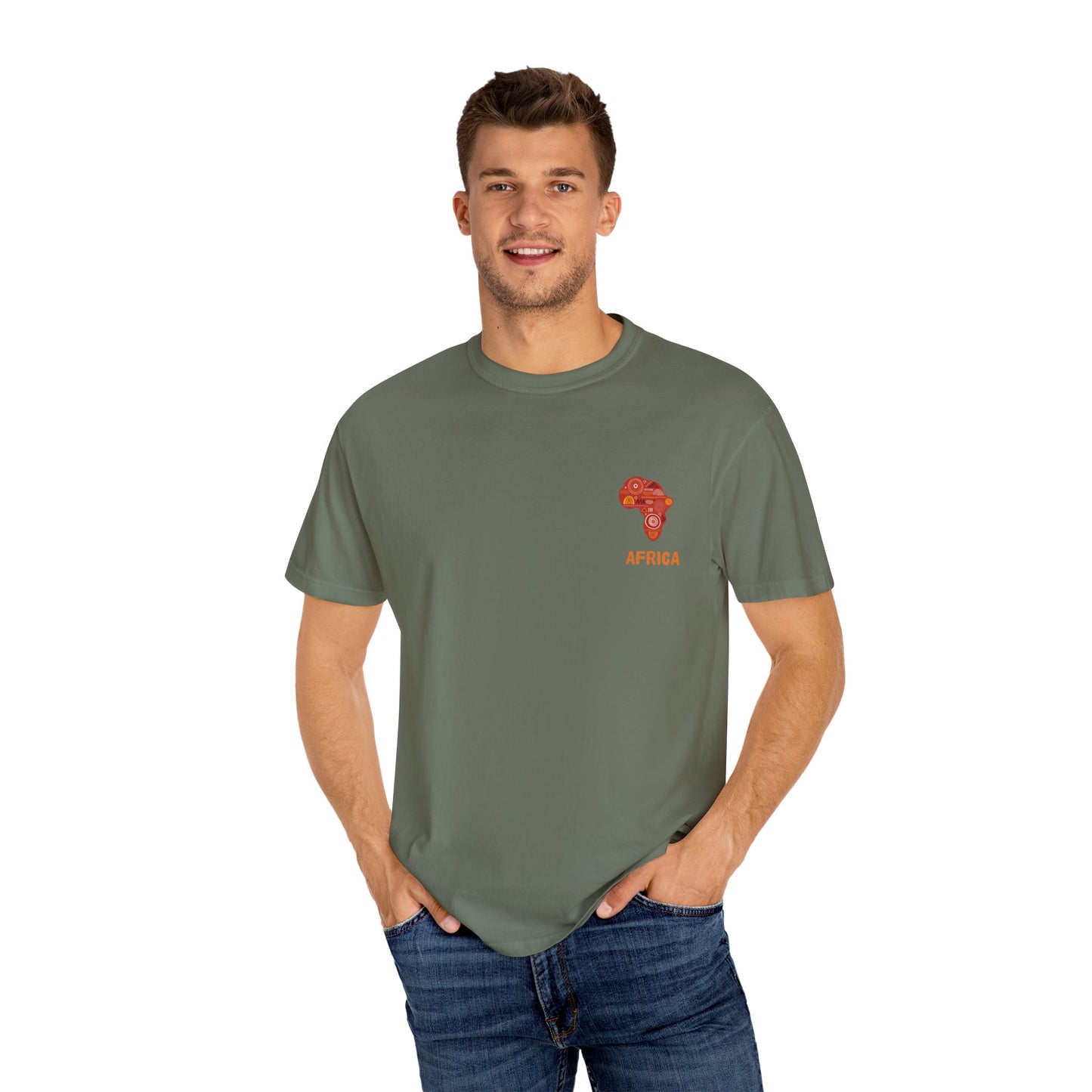 Exploration Themed T-Shirt, Adventure Shirt, Africa Graphic Tee, Travel Compass Top, Nature Lover Gift, Unisex Casual Wear