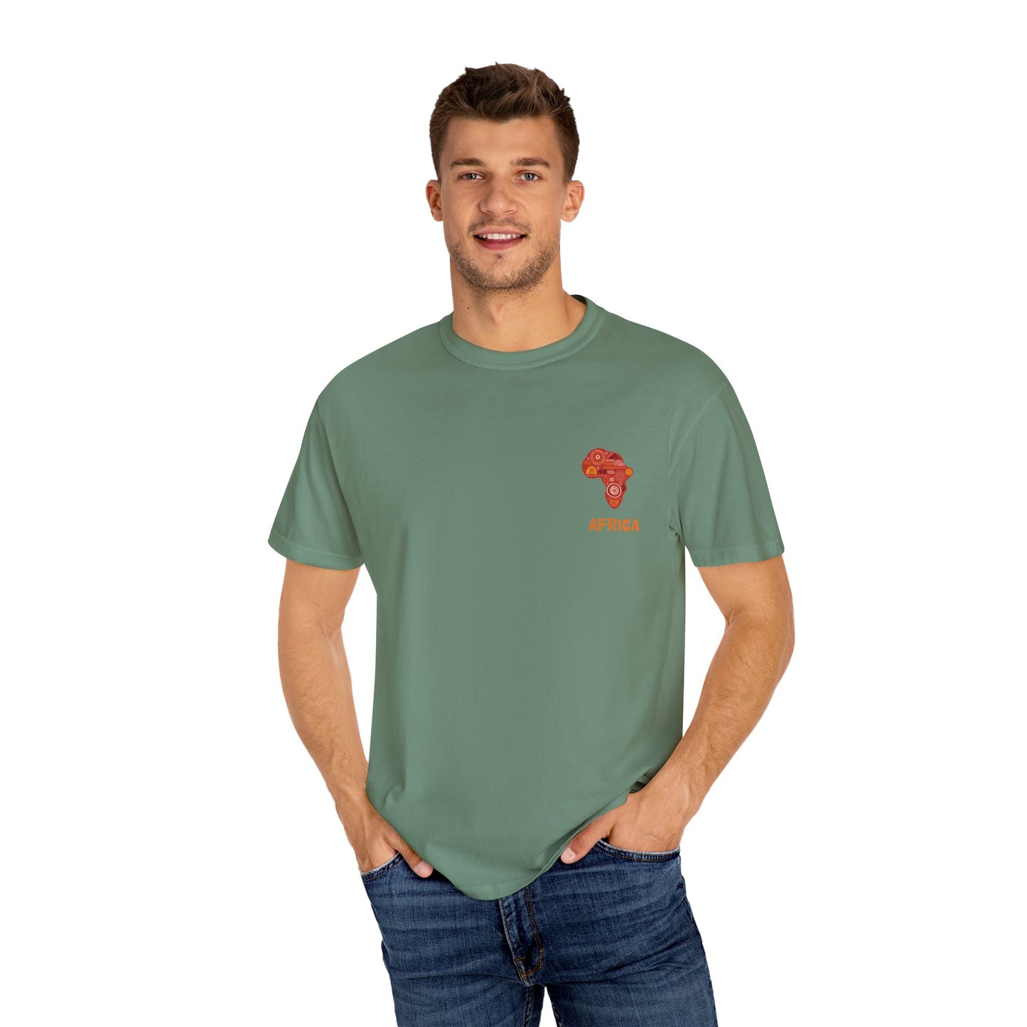 Exploration Themed T-Shirt, Adventure Shirt, Africa Graphic Tee, Travel Compass Top, Nature Lover Gift, Unisex Casual Wear