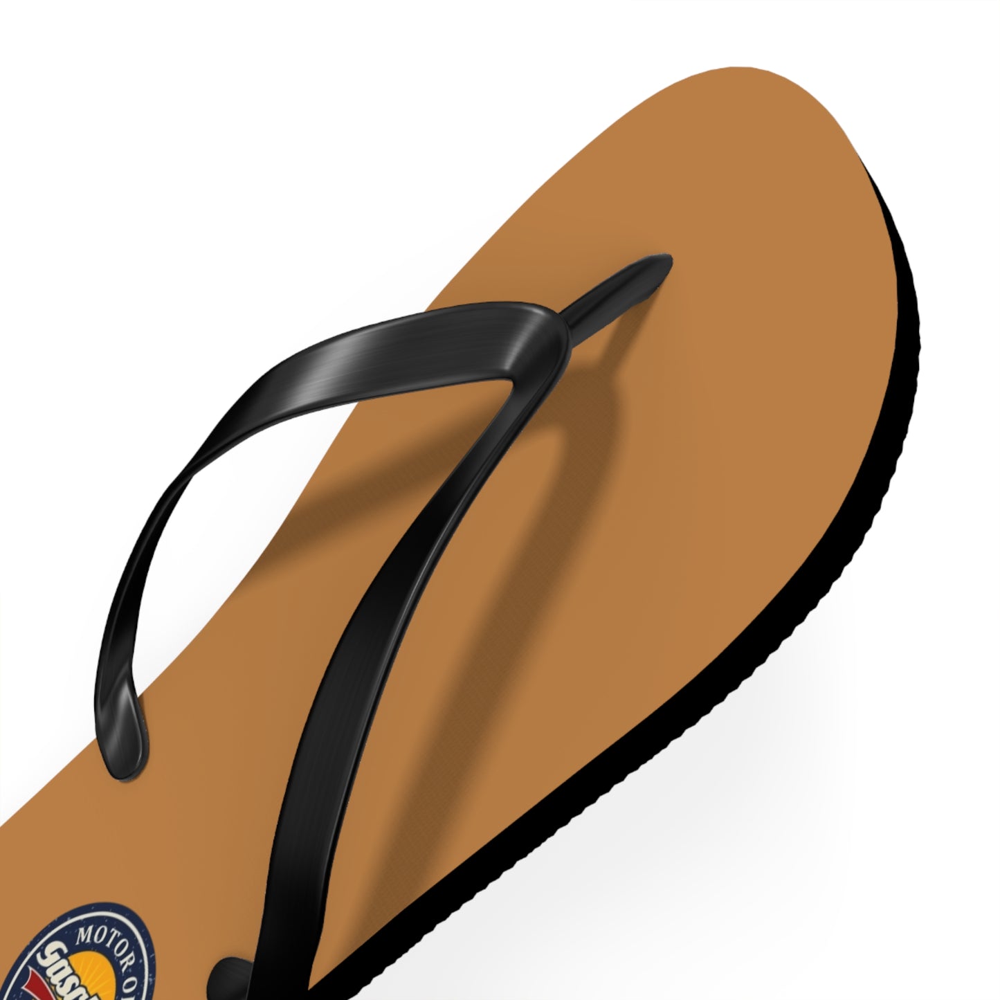 Gasoline Vintage Flip Flops, Summer Footwear, Beach Sandals, Retro Style, Gift for Car Enthusiasts, Vacation Essentials