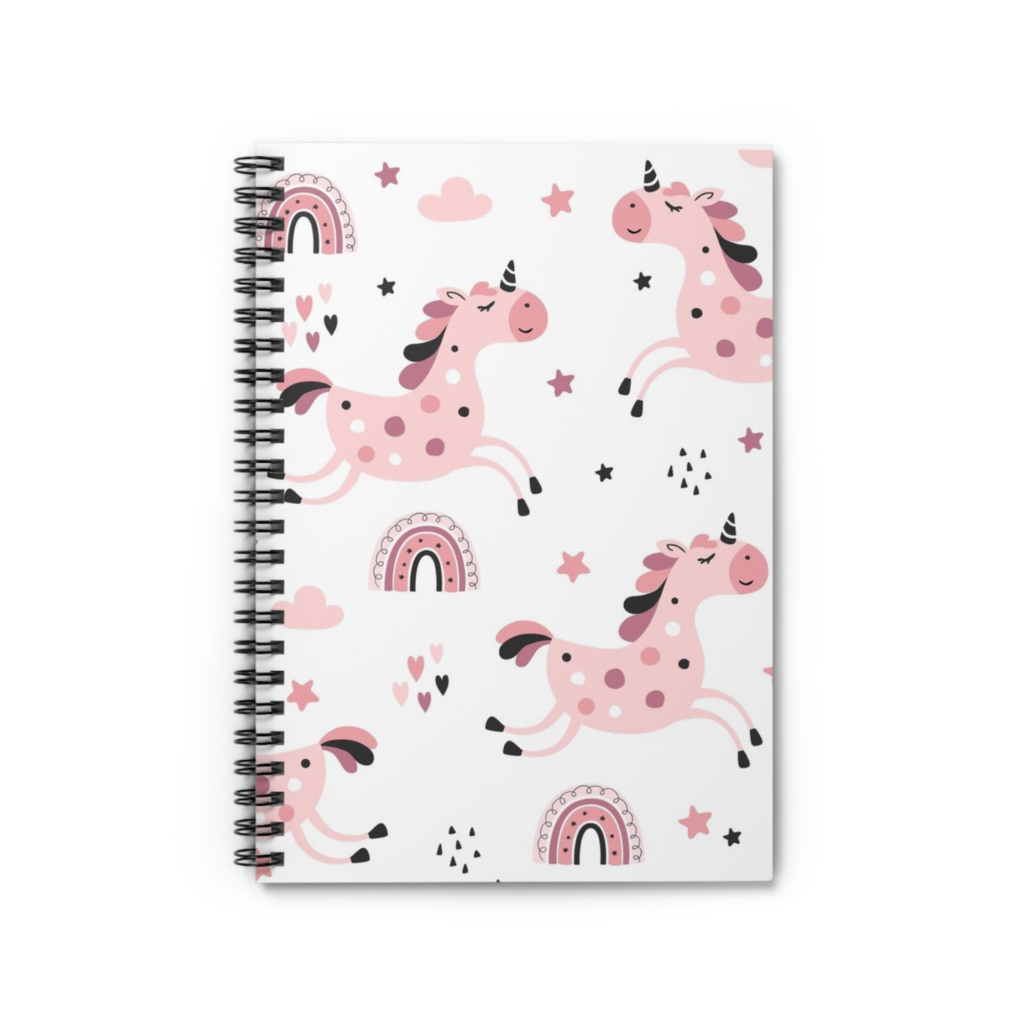 Whimsical Unicorn Spiral Notebook - Ruled Lines, Cute Stationery, Gift for Kids, Journaling, School Supplies, Unicorn Theme