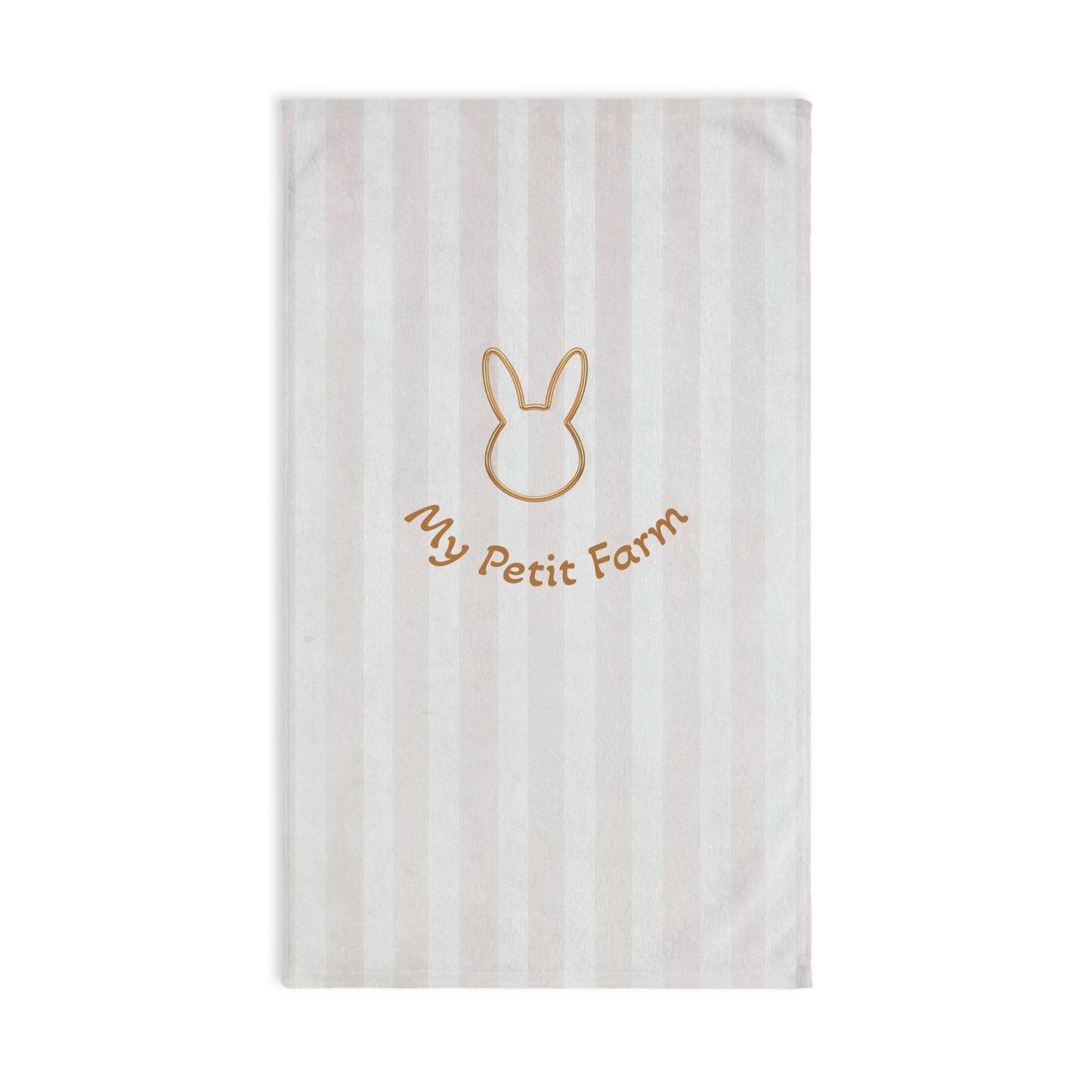 Cute Bunny Hand Towel with Text, Farmhouse Decor, Easter Gift, Kitchen Towel, Spring Home Accessory