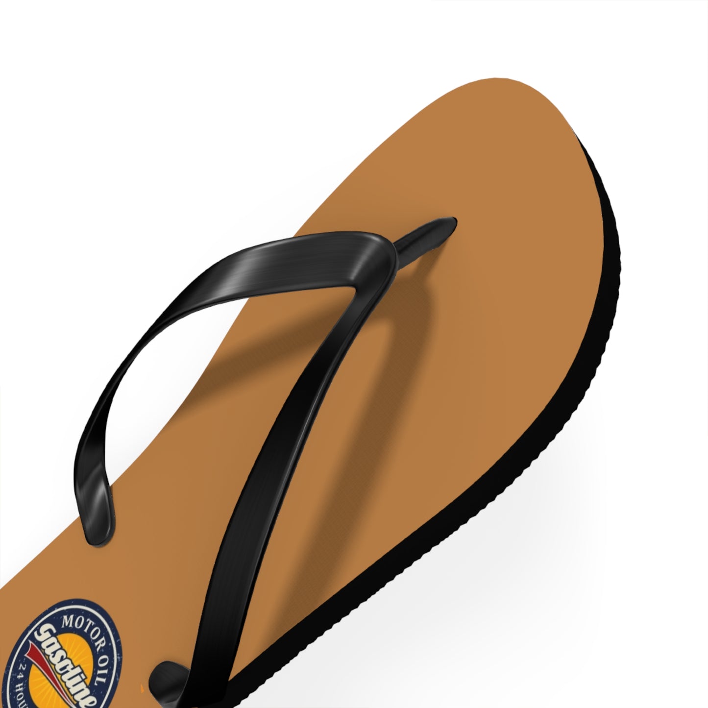 Gasoline Vintage Flip Flops, Summer Footwear, Beach Sandals, Retro Style, Gift for Car Enthusiasts, Vacation Essentials