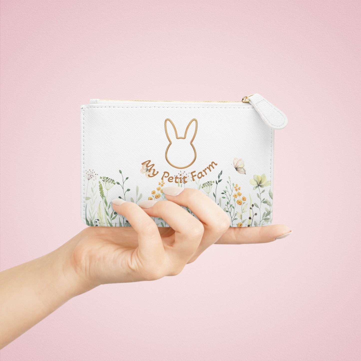 Charming Mini Clutch Bag with Floral Design for Stylish Organizing, Cute Wallet, Gift for Her, Spring Accessories, Eco-Friendly Purse