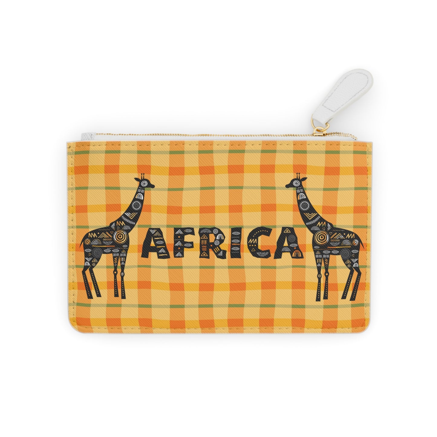 Vibrant Safari Mini Clutch Bag - Chic Accessory for Travel & Everyday Use, Giraffe Design, Perfect Gift for Animal Lovers, Eco-Friendly