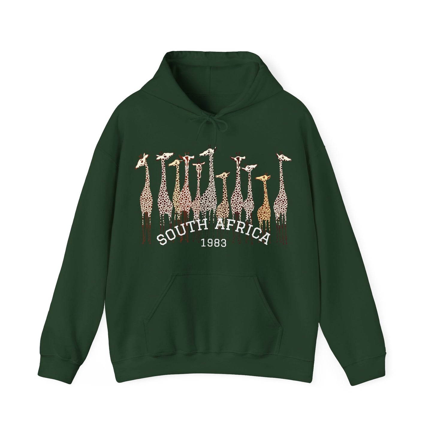 Stylish Giraffe Hoodie – Unisex Heavy Blend Sweatshirt for Coffee Lovers, Nature Gifts, Casual Wear, Animal Lovers, Unique Apparel