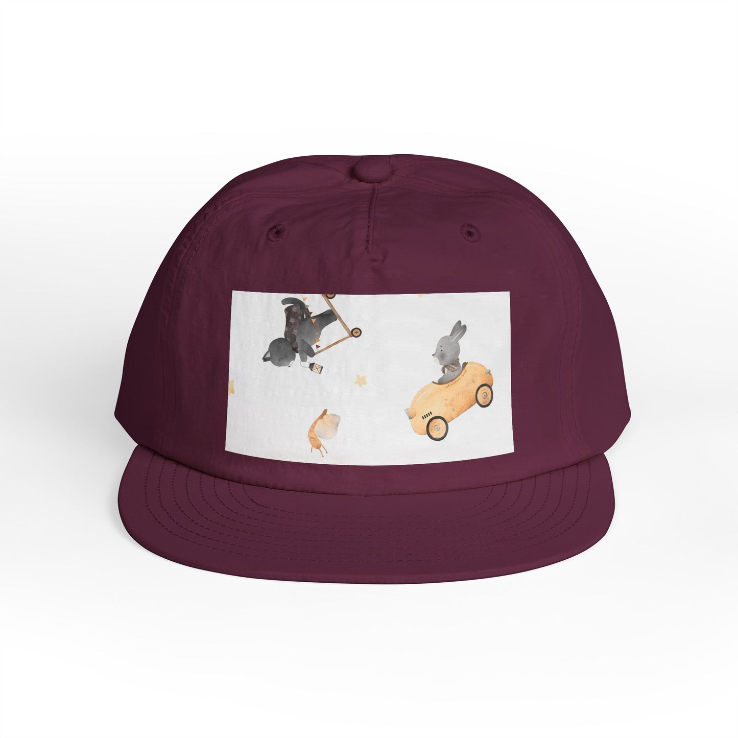 Playful Surf Cap for Fun-loving Adventurers, Beach Accessories, Casual Summer Style, Gift for Surfers and Animal Lovers, Trendy Headgear