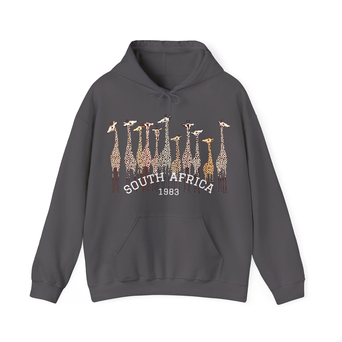 Stylish Giraffe Hoodie – Unisex Heavy Blend Sweatshirt for Coffee Lovers, Nature Gifts, Casual Wear, Animal Lovers, Unique Apparel