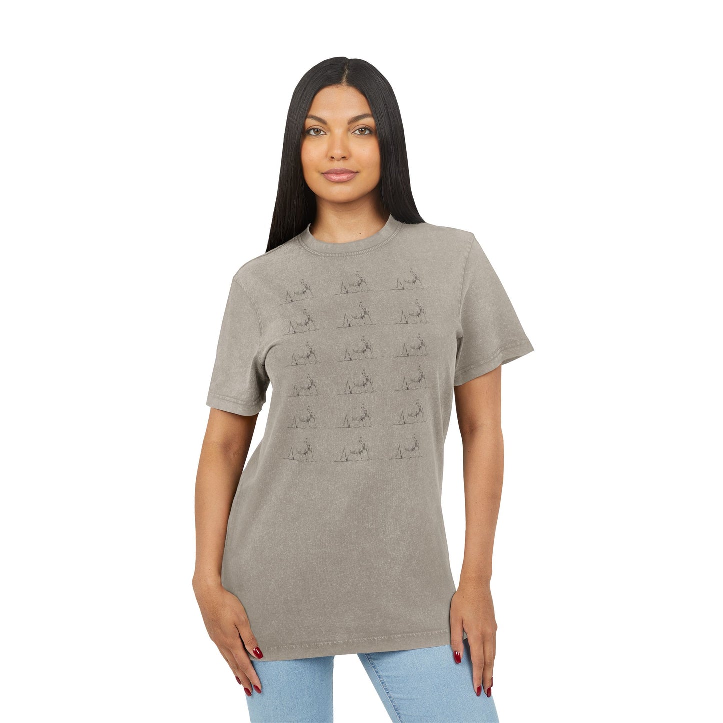 Acid Washed Compass Tee - Vintage Style T-Shirt, Boho Casual Top, Adventure Apparel, Summer Outfit, Gift for Travelers