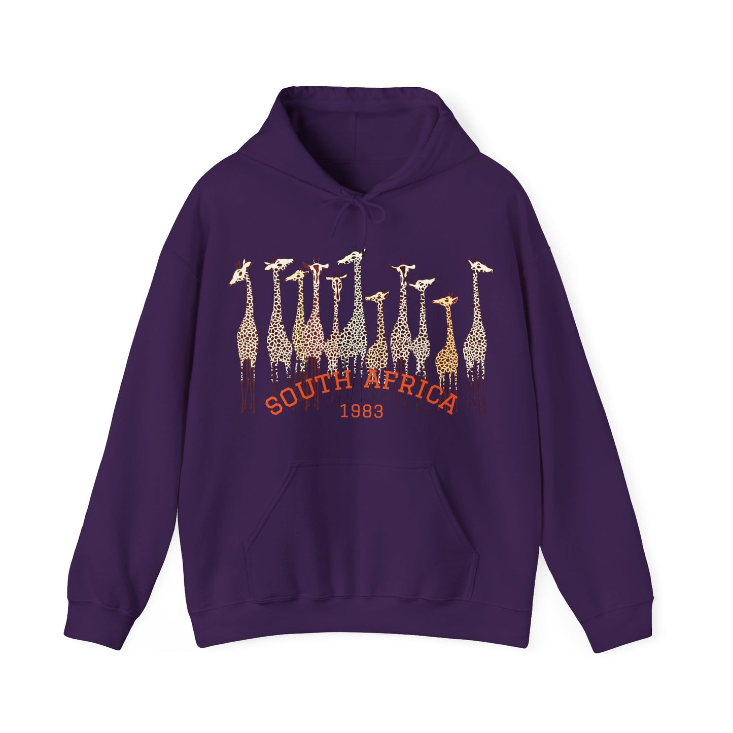 Stylish Giraffe Hoodie – Unisex Heavy Blend Sweatshirt for Coffee Lovers, Nature Gifts, Casual Wear, Animal Lovers, Unique Apparel