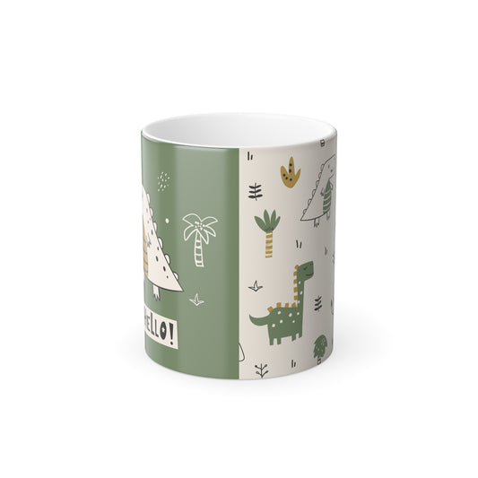 Color Morphing Dinosaur Mug, Cute Gifts for Kids, Fun Home Decor, Unique Teacher's Gift, Kid-Friendly Drinking