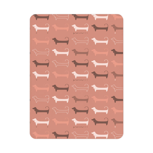 Cozy Dachshund Toddler Blanket, Cute Baby Throw, Puppy Dog Nursery Decor, Toddler Gift, Pet Lover's Blanket, Kids Room Accessory