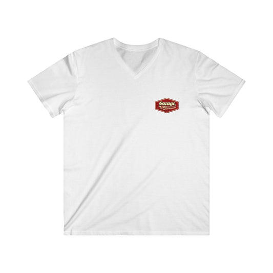 Vintage Garage V-Neck Tee, Auto Repair Shirt, Car Enthusiast Top, Father's Day Gift, Mechanic Tee