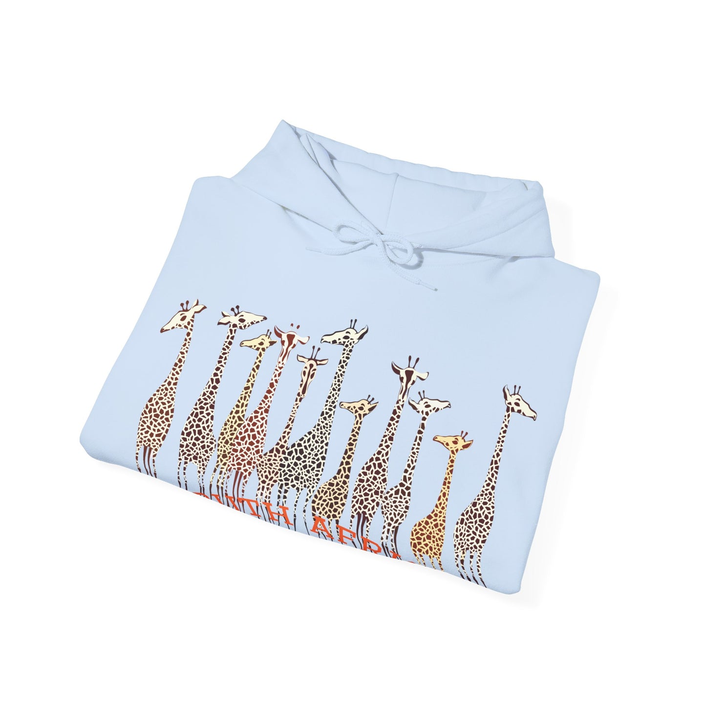 Stylish Giraffe Hoodie – Unisex Heavy Blend Sweatshirt for Coffee Lovers, Nature Gifts, Casual Wear, Animal Lovers, Unique Apparel