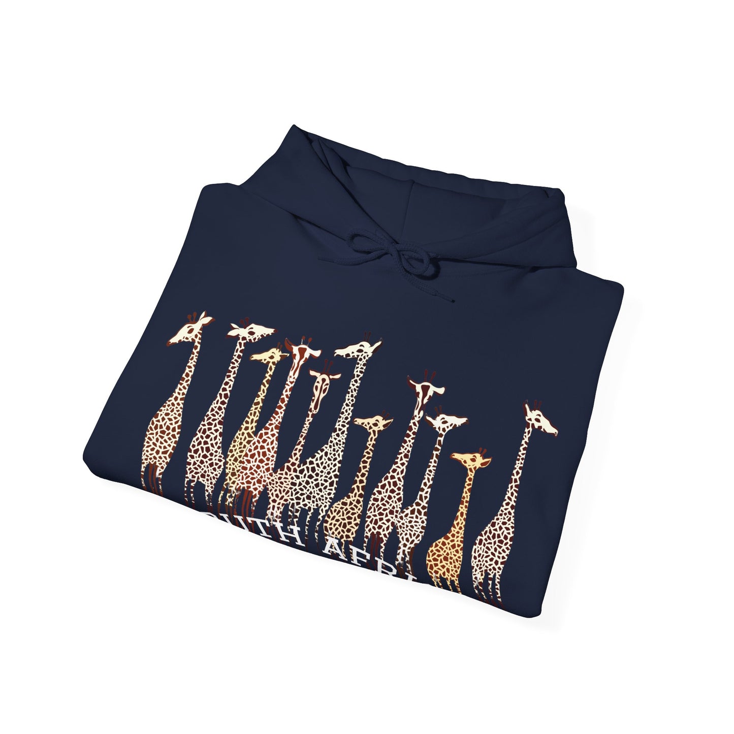 Stylish Giraffe Hoodie – Unisex Heavy Blend Sweatshirt for Coffee Lovers, Nature Gifts, Casual Wear, Animal Lovers, Unique Apparel