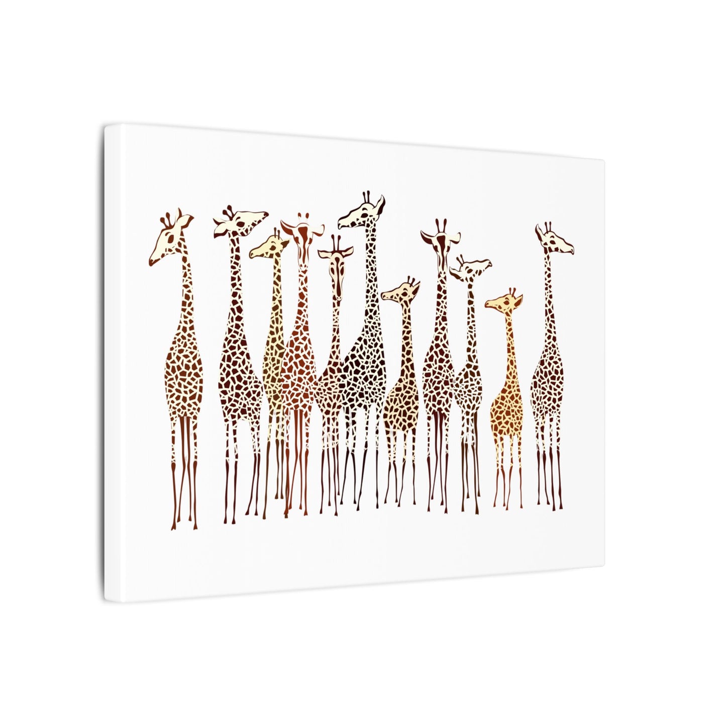 Giraffe Art Canvas, Playful Wall Decor, Animal Print, Nursery Art, Gift for Kids, Home Interior