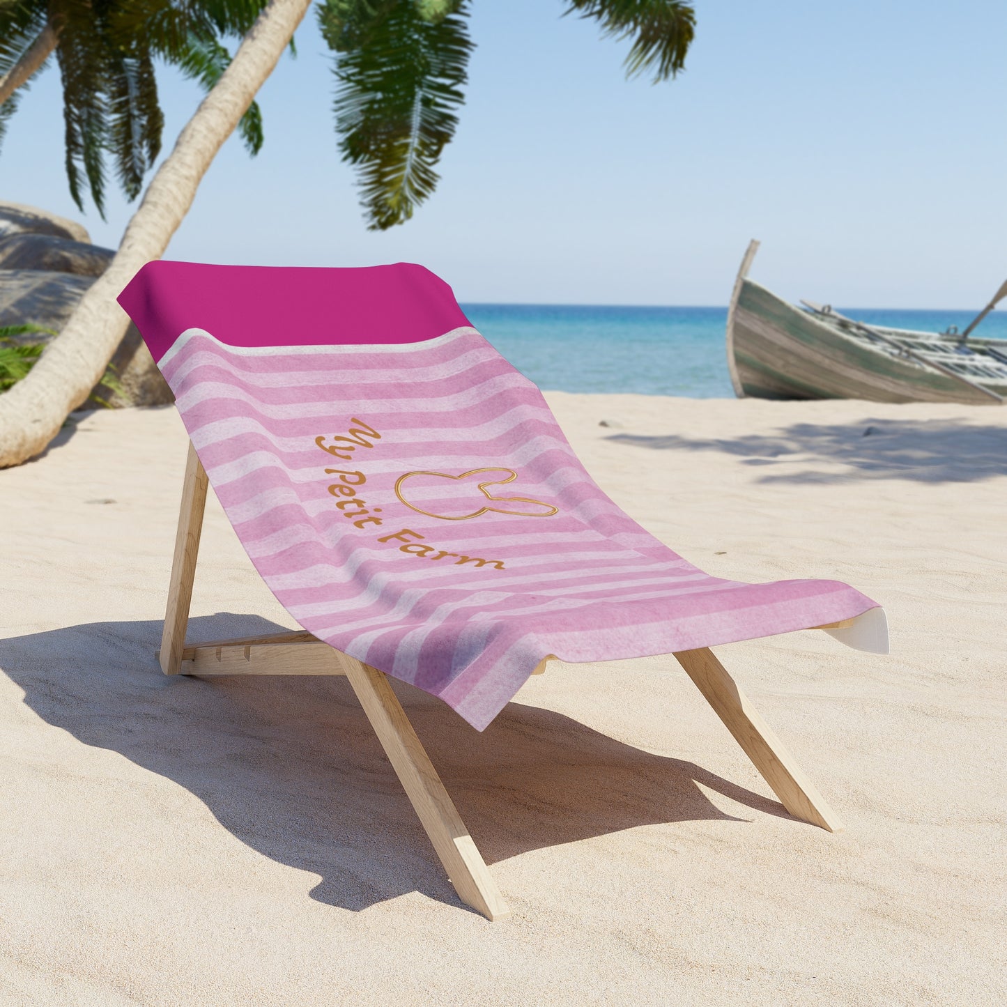 Charming Bunny Beach Towel for Summer Days, Ideal for Poolside and Vacation, Cute Beach Accessory, Perfect Gift for Animal Lovers