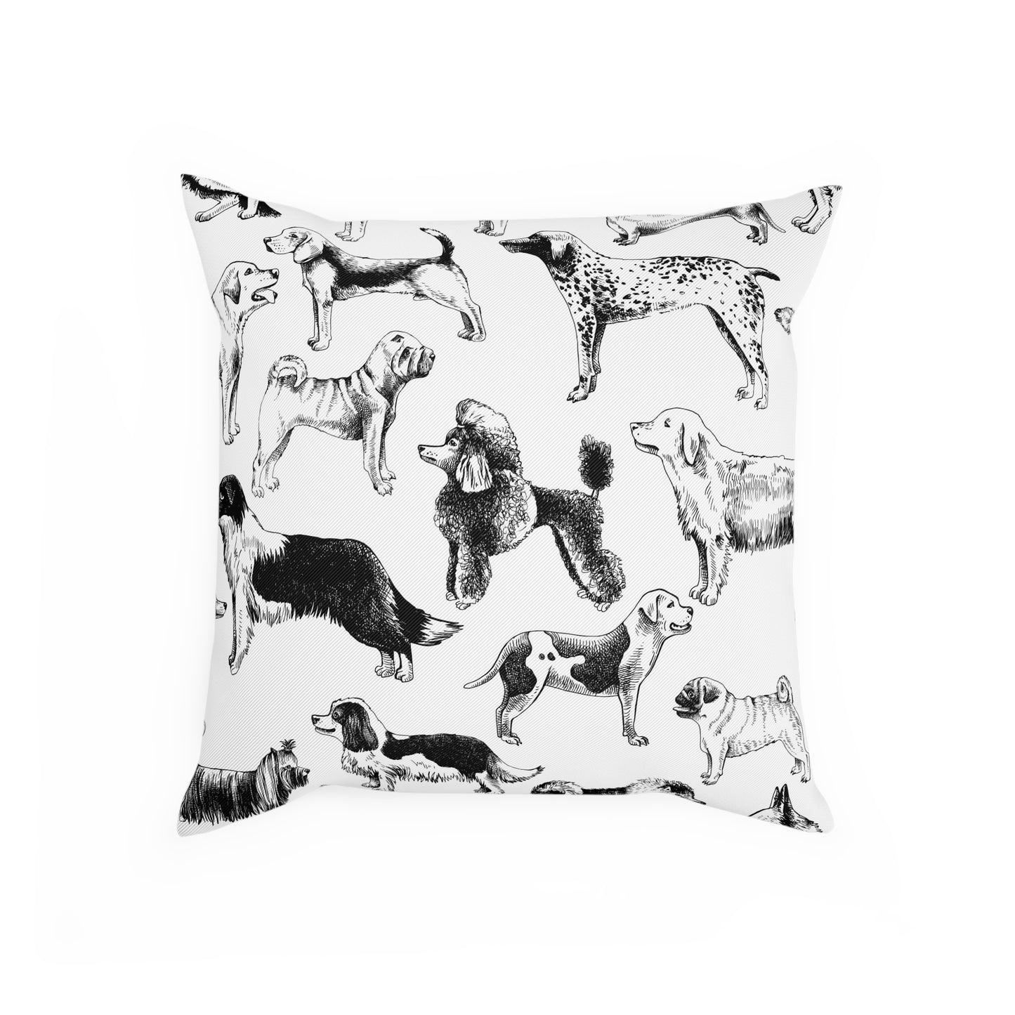 Dog Lovers Decorative Cushion - Pet Themed Pillow, Home Decor, Gift for Dog Owners, Animal Lover Cushion, Dog Print Pillow
