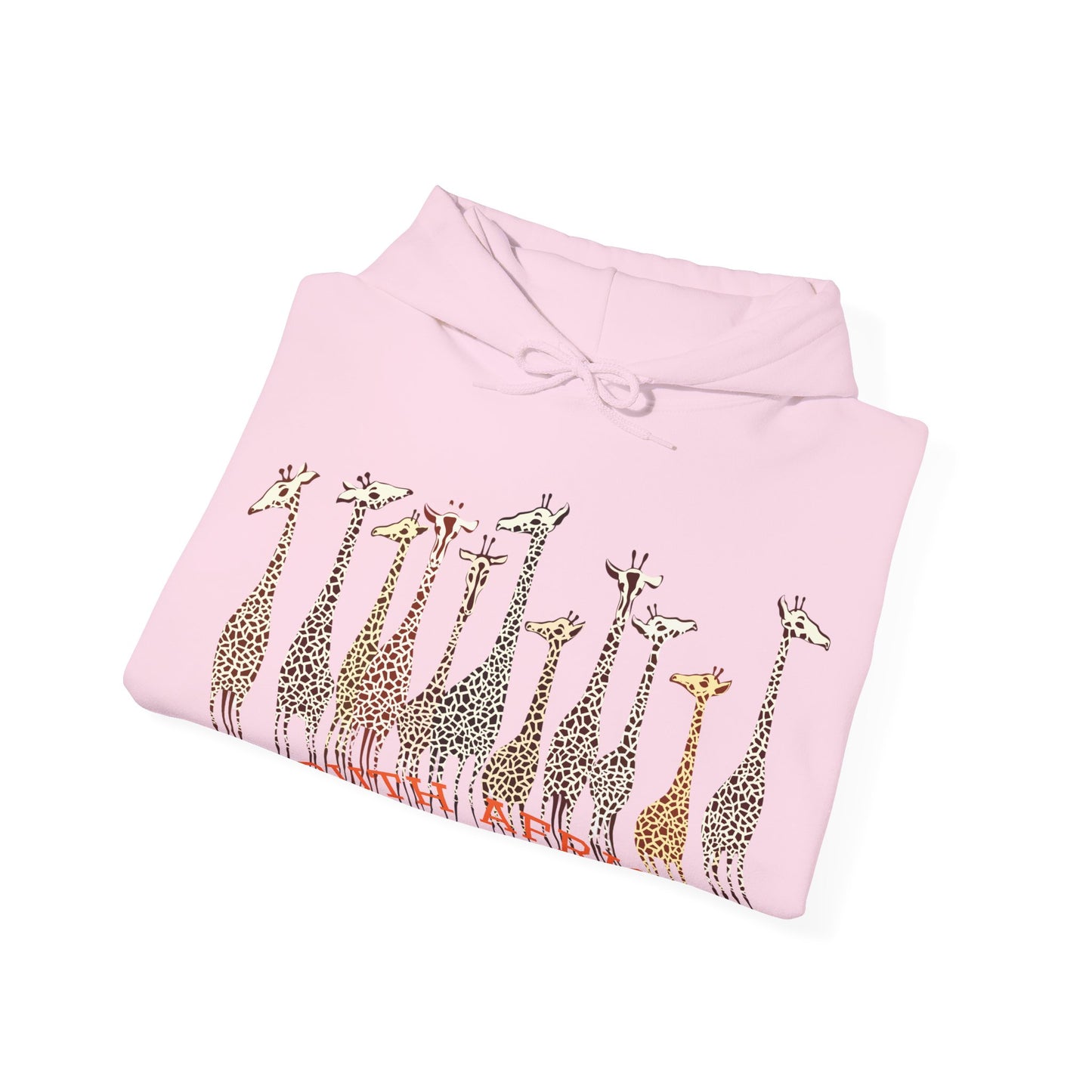 Stylish Giraffe Hoodie – Unisex Heavy Blend Sweatshirt for Coffee Lovers, Nature Gifts, Casual Wear, Animal Lovers, Unique Apparel
