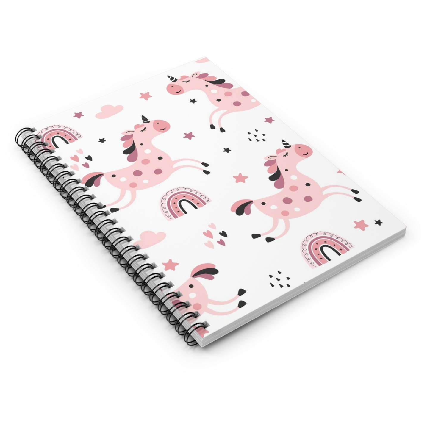 Whimsical Unicorn Spiral Notebook - Ruled Lines, Cute Stationery, Gift for Kids, Journaling, School Supplies, Unicorn Theme