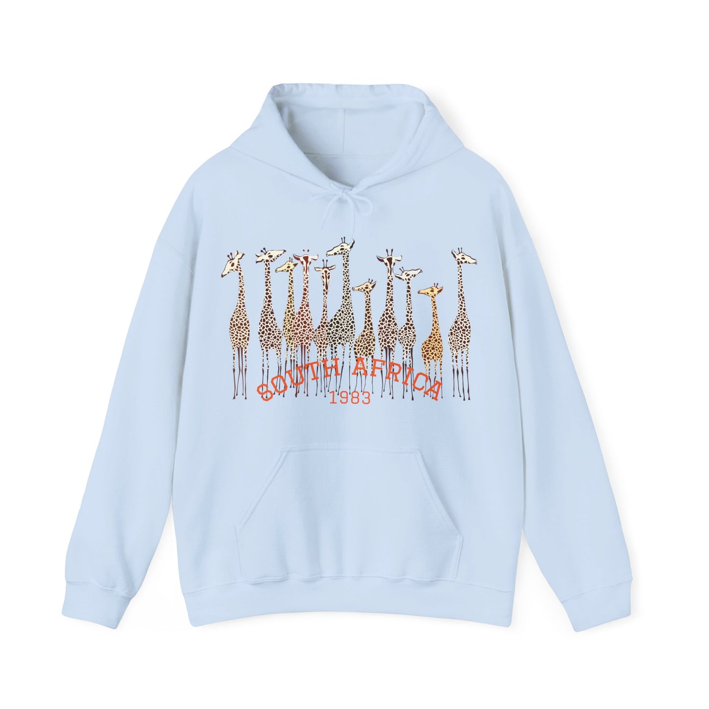Stylish Giraffe Hoodie – Unisex Heavy Blend Sweatshirt for Coffee Lovers, Nature Gifts, Casual Wear, Animal Lovers, Unique Apparel